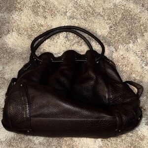 Vintage Cole Haan Elegant Brown Leather Handbag